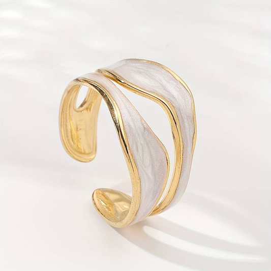 Eleganter Vintage-Ring aus Weißgold